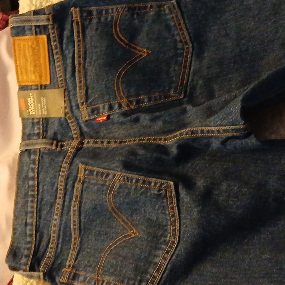 Levi's Blue Denim Wedgie Straight Jeans 29x26 NWT - Picture 5 of 9